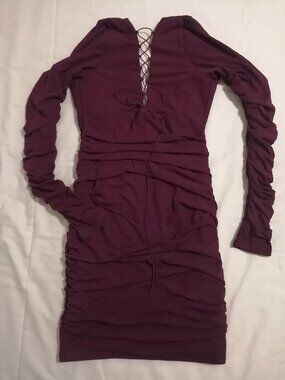 Oh Polly "Pragma" Dress in Wine